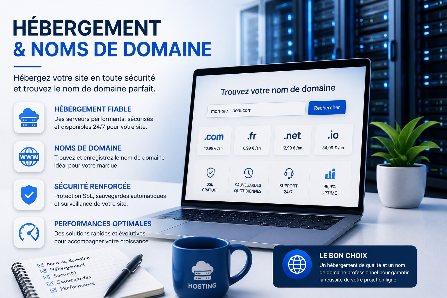 Hébergement & Noms de domaine