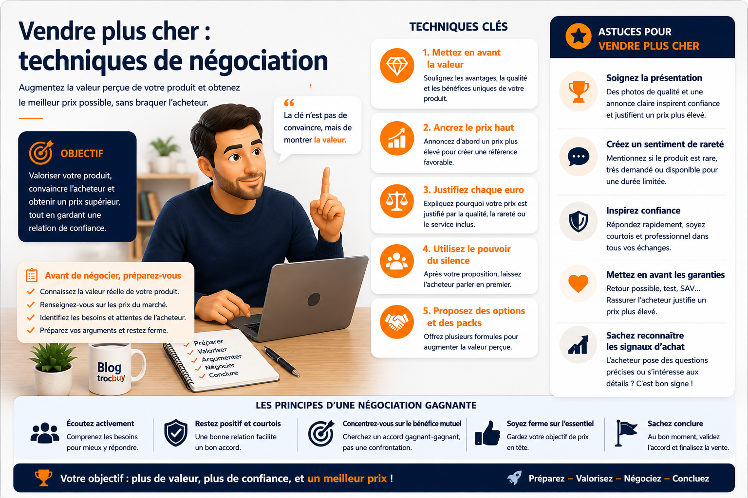 Vendre plus cher : techniques de négociation
