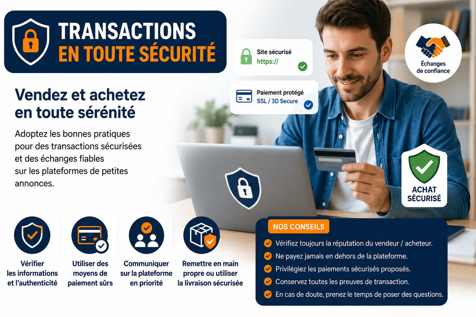 Transactions en toute sécurité