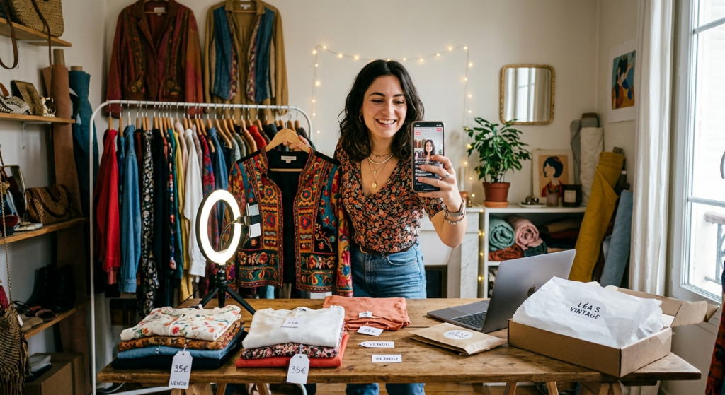 Vinted vente de vêtements d'occasion