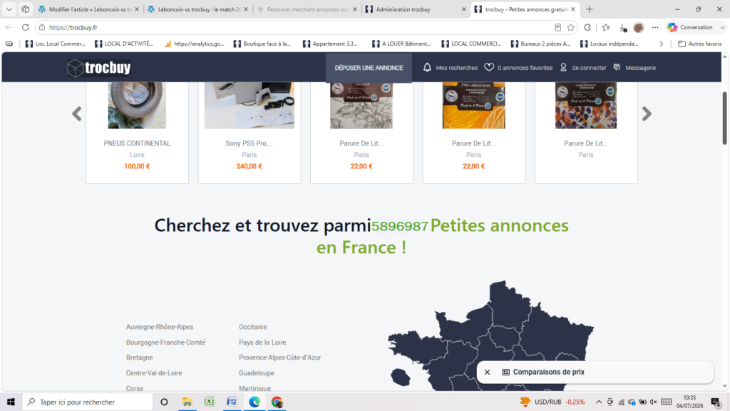 plateforme de vente d'occasion