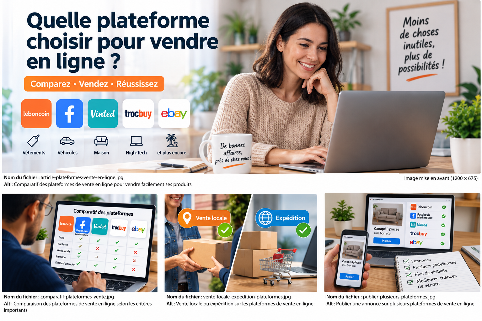 Comparatif des plateformes de vente en ligne pour vendre ses produits