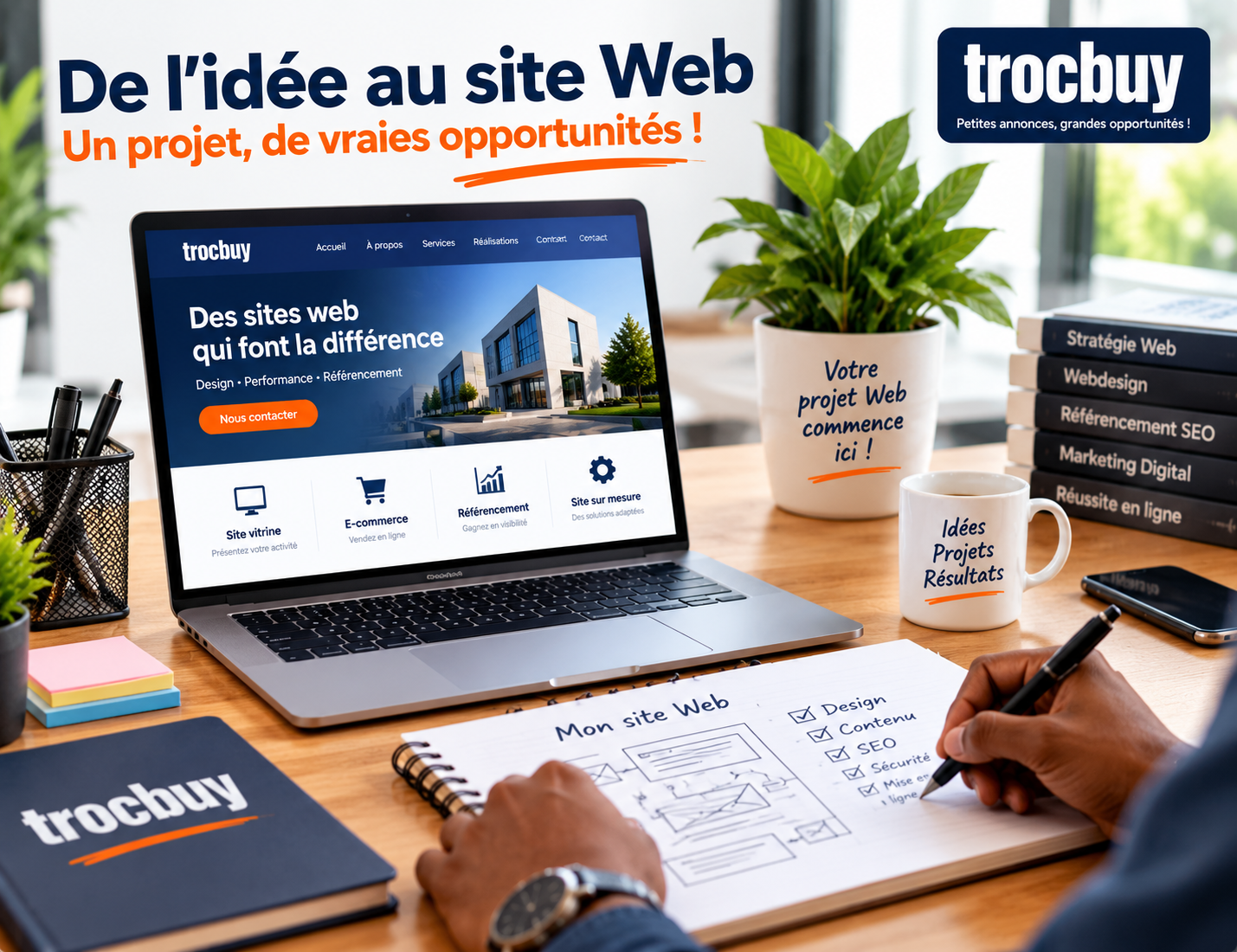 Conception d'un projet de création de site Web professionnel