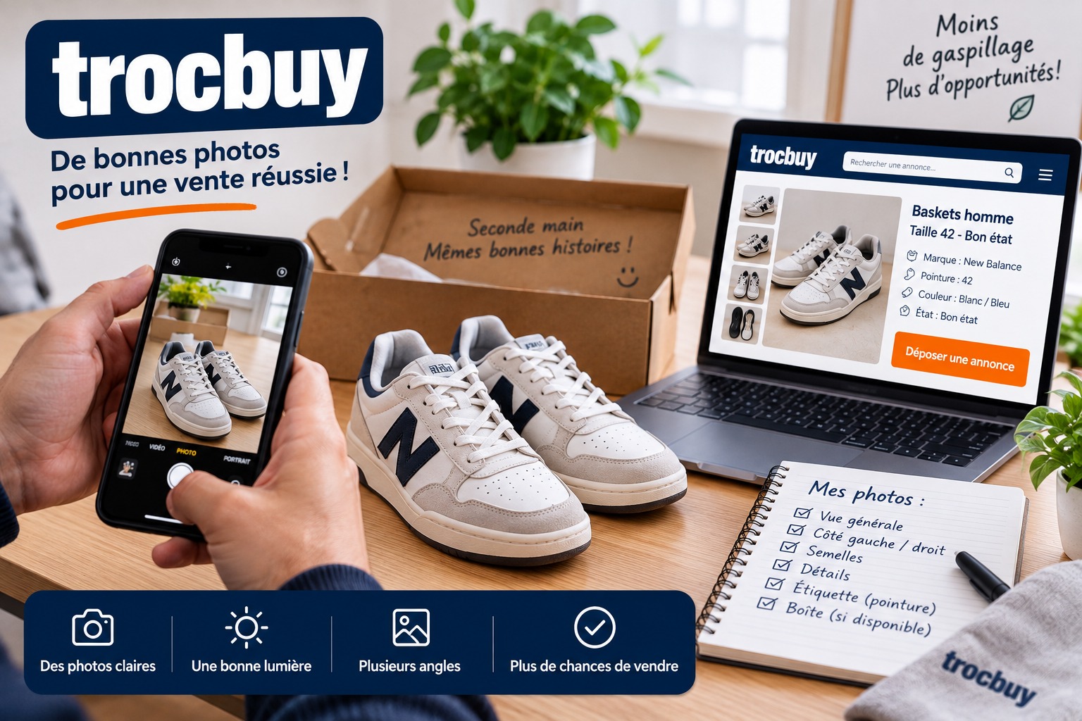 Photos de chaussures d'occasion pour une petite annonce sur trocbuy