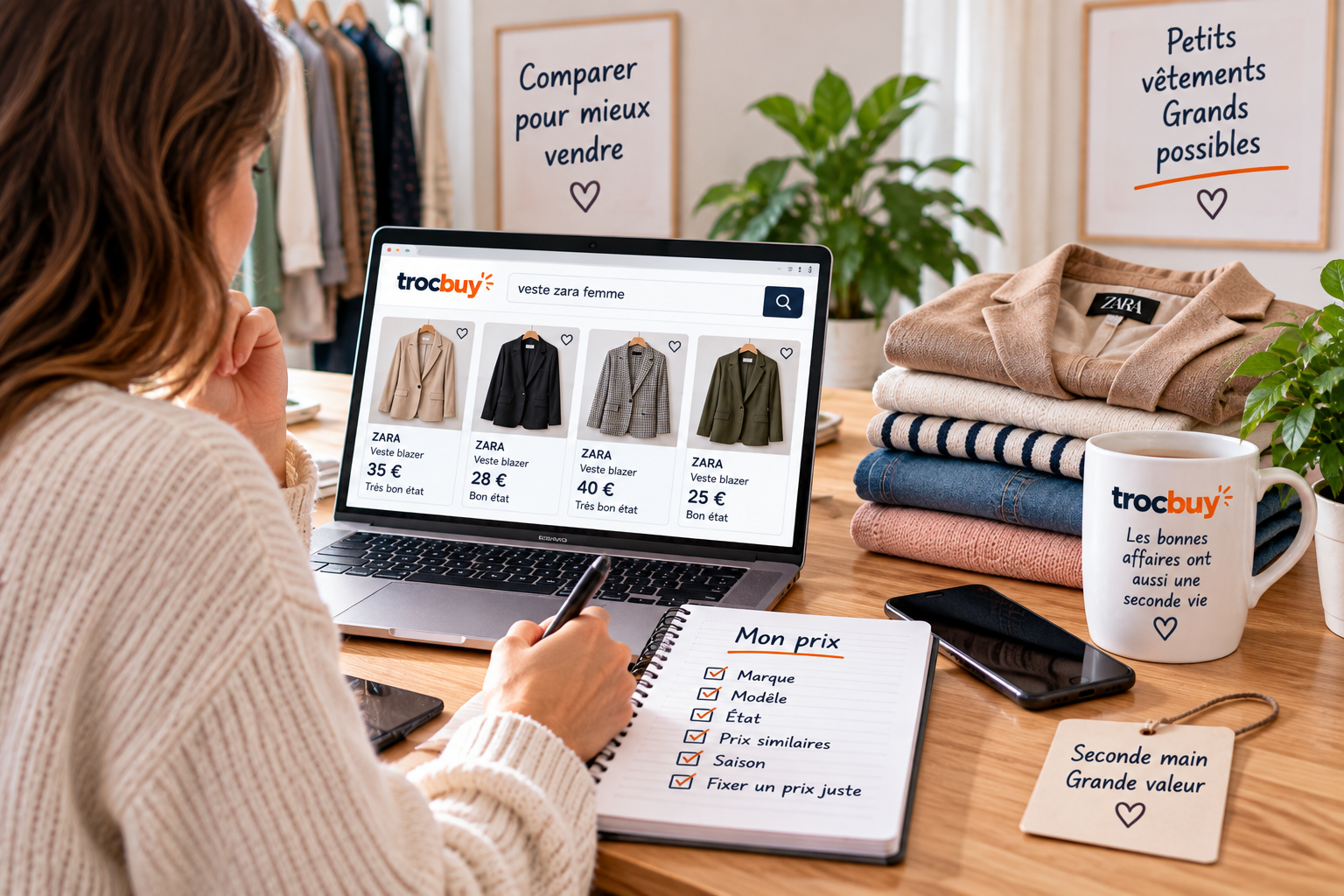 Comparer les prix pour vendre ses vêtements d’occasion au bon prix