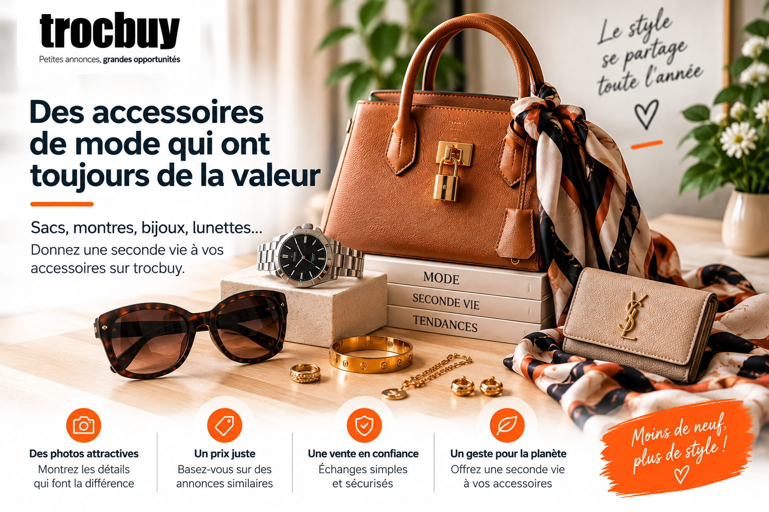 Valeur des sacs montres bijoux et accessoires de mode d'occasion