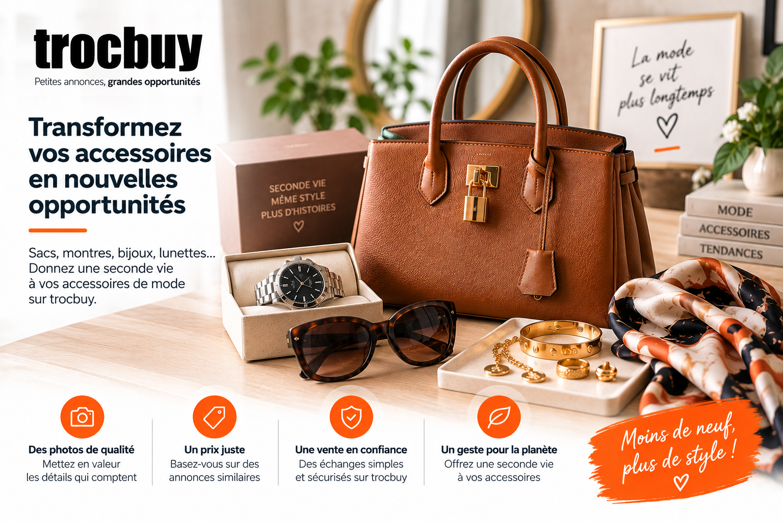 Vendre ses accessoires de mode d'occasion en confiance