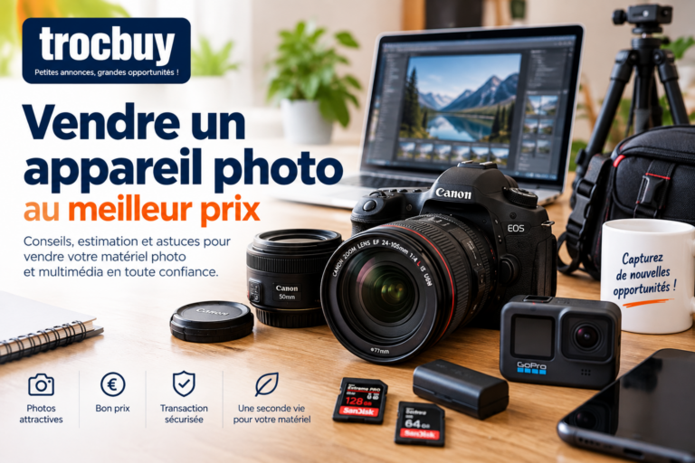 Appareil photo d’occasion : réussir sa vente