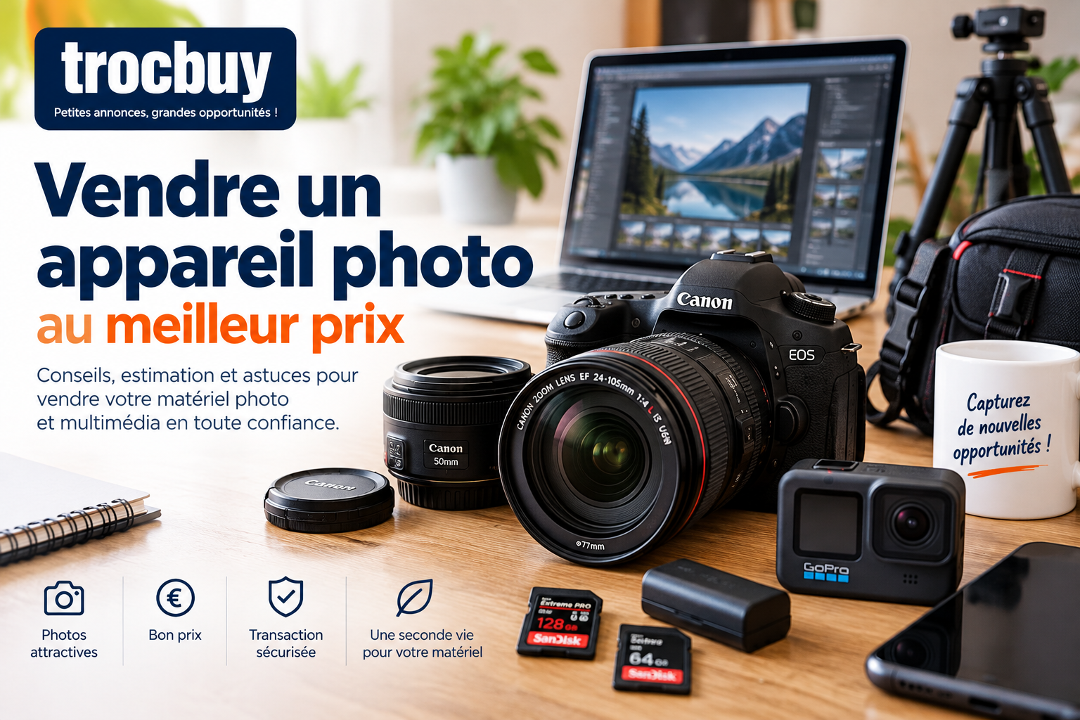 Vendre un appareil photo au meilleur prix sur trocbuy