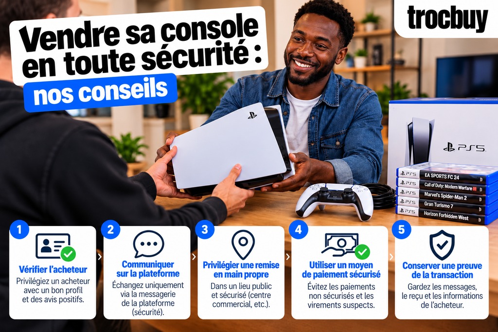 Vendre une console de jeux vidéo d’occasion en toute sécurité