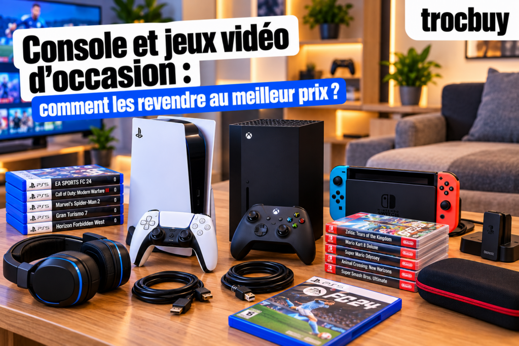 Vendre des consoles et jeux vidéo d’occasion au meilleur prix