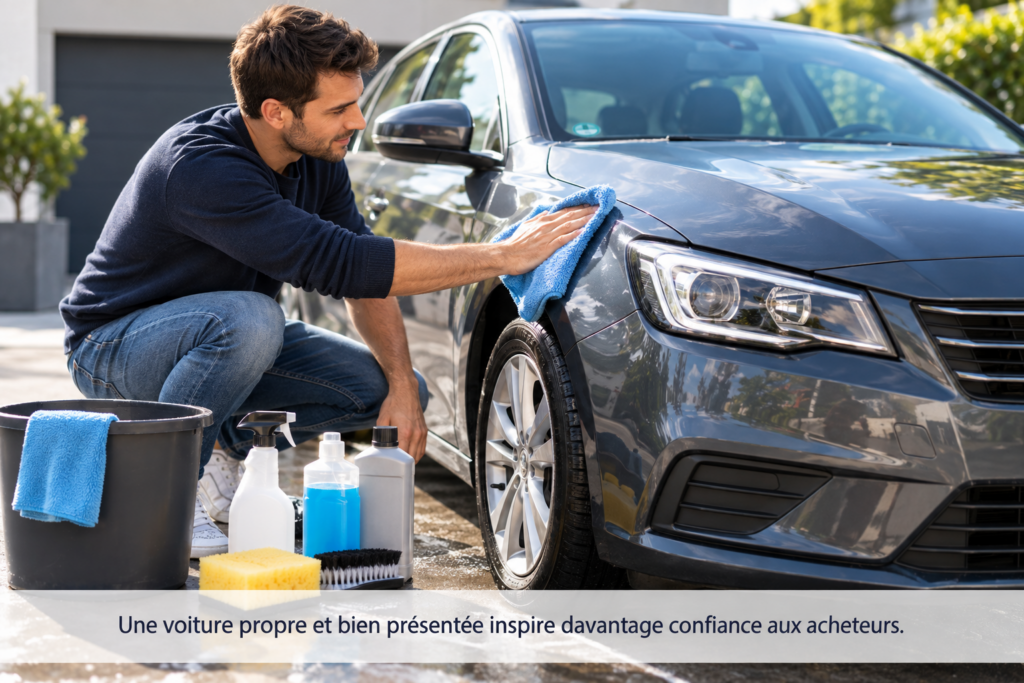 Préparer et nettoyer une voiture avant la vente