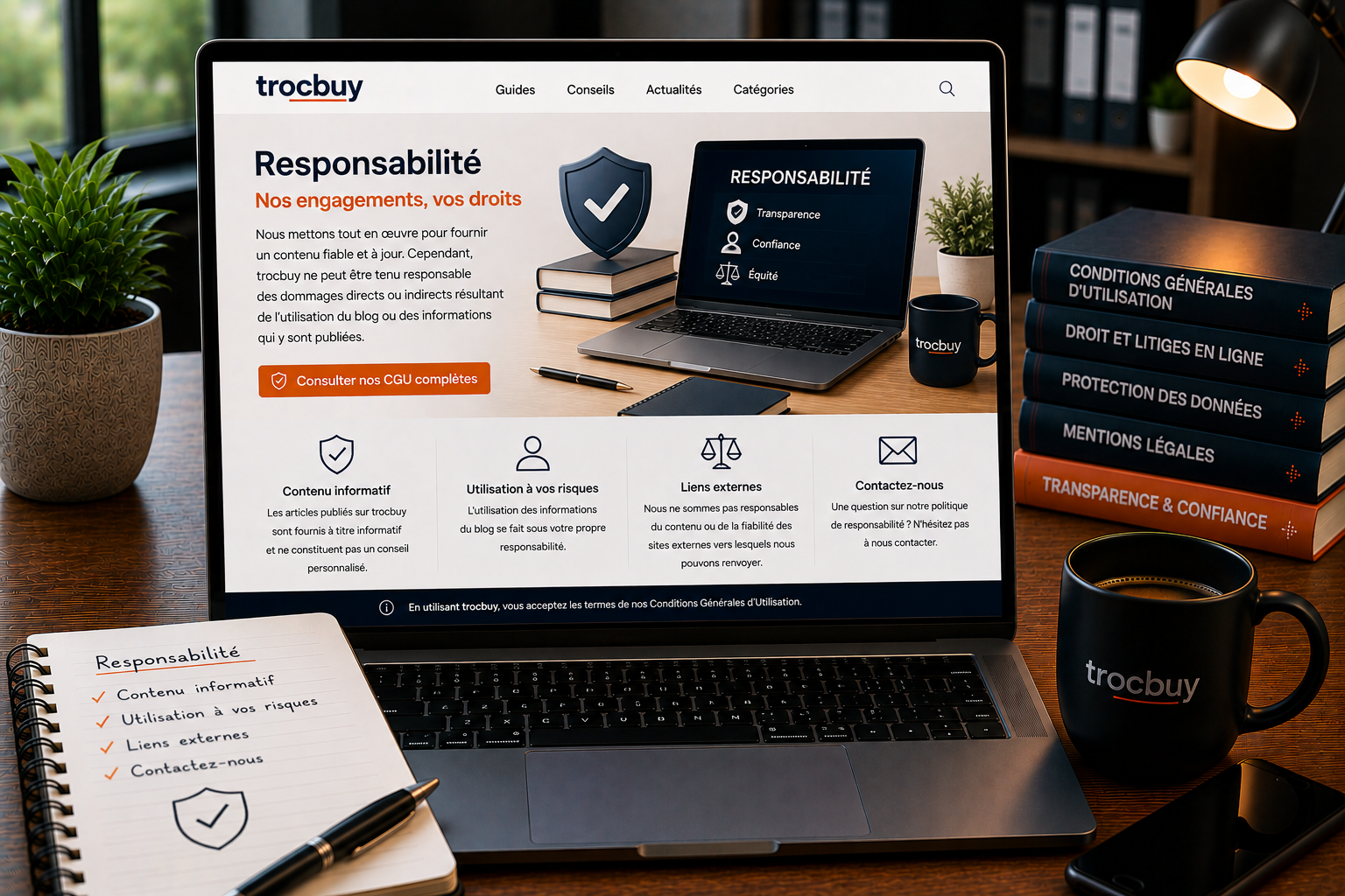 Responsabilité liée à l’utilisation du blog trocbuy