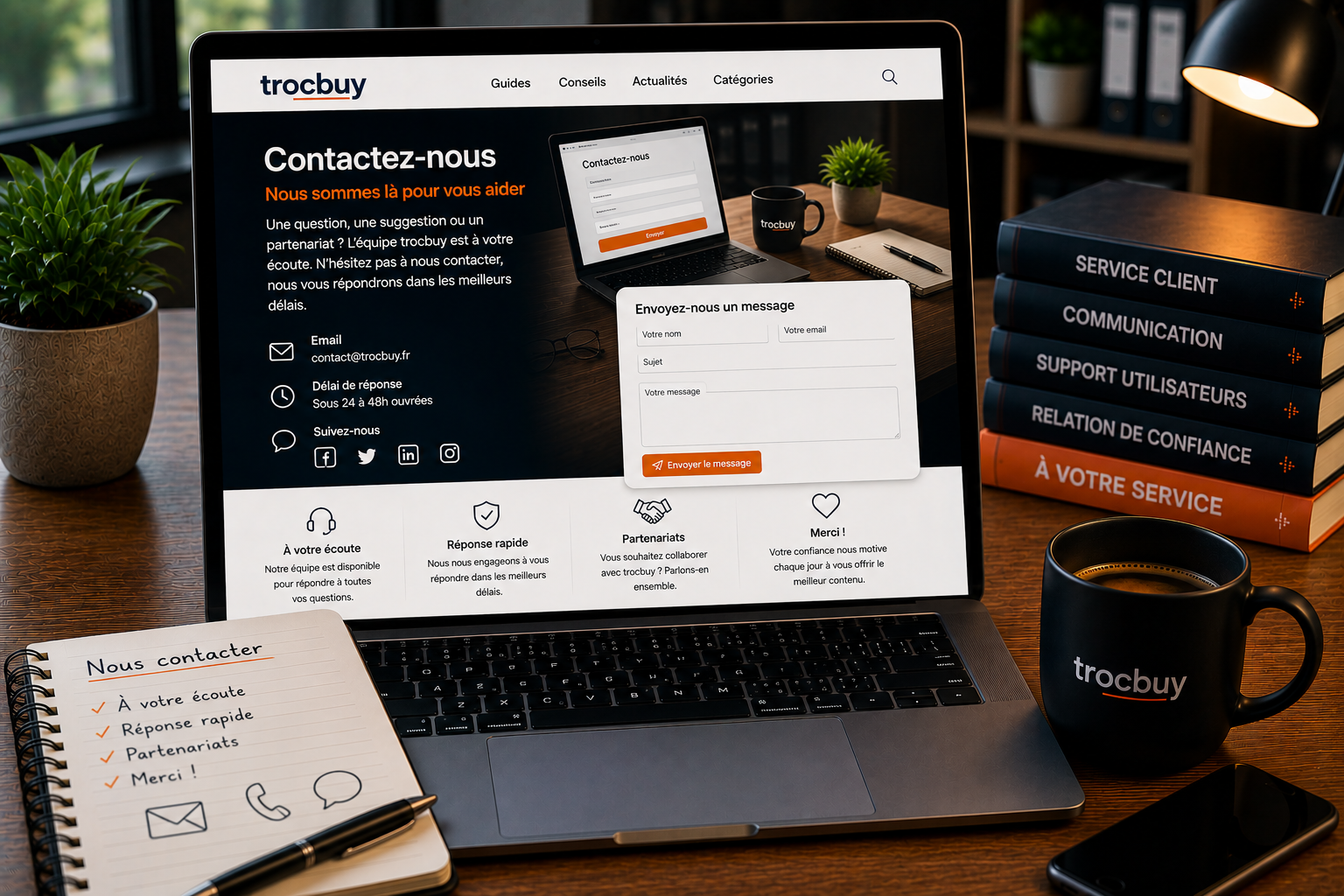 Contacter l’équipe trocbuy