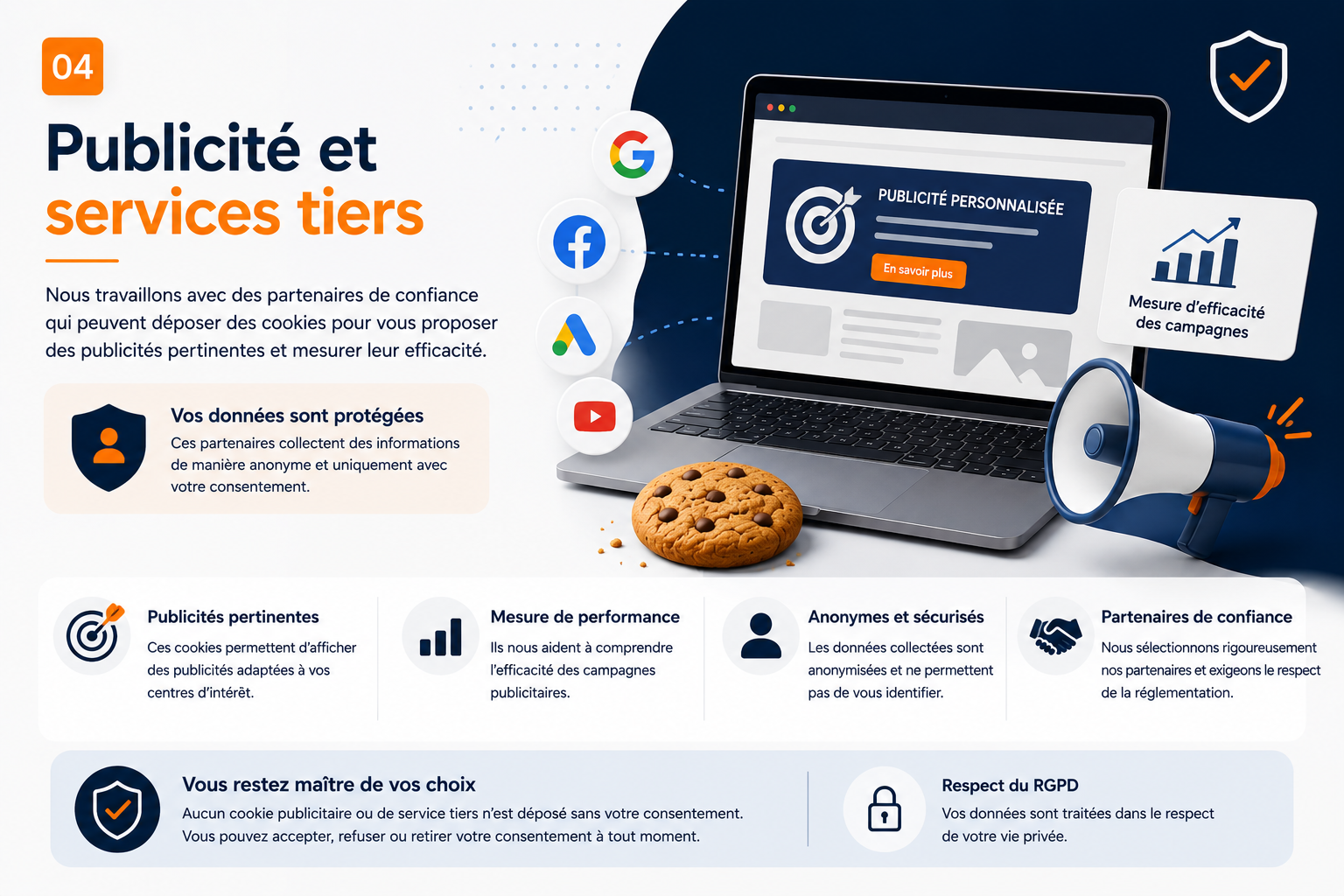 Publicité et services tiers sur trocbuy